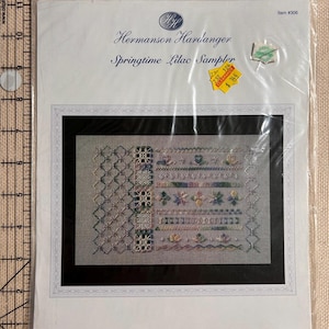 Springtime Lilac Sampler Hardanger Pattern