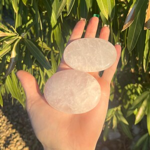 Rose Quartz Palm Stone