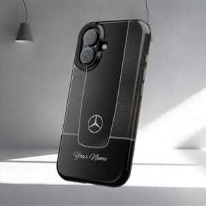 Personalizowane etui MagSafe Tough na telefon dla fanów Mercedesa-Benza – iPhone, trwały magnetyczny prezent dla miłośnika samochodów, stylowe etui, etui na telefon