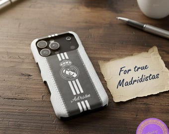 Personalized Real Madrid MagSafe iPhone Case - Custom Magnetic Phone Cover for Madridistas