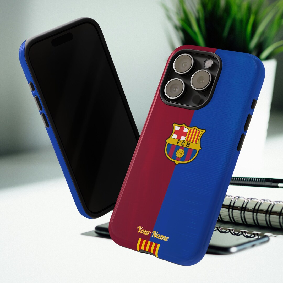 Personalized FC Barcelona Phone Case: Dual Layer Protective FCB