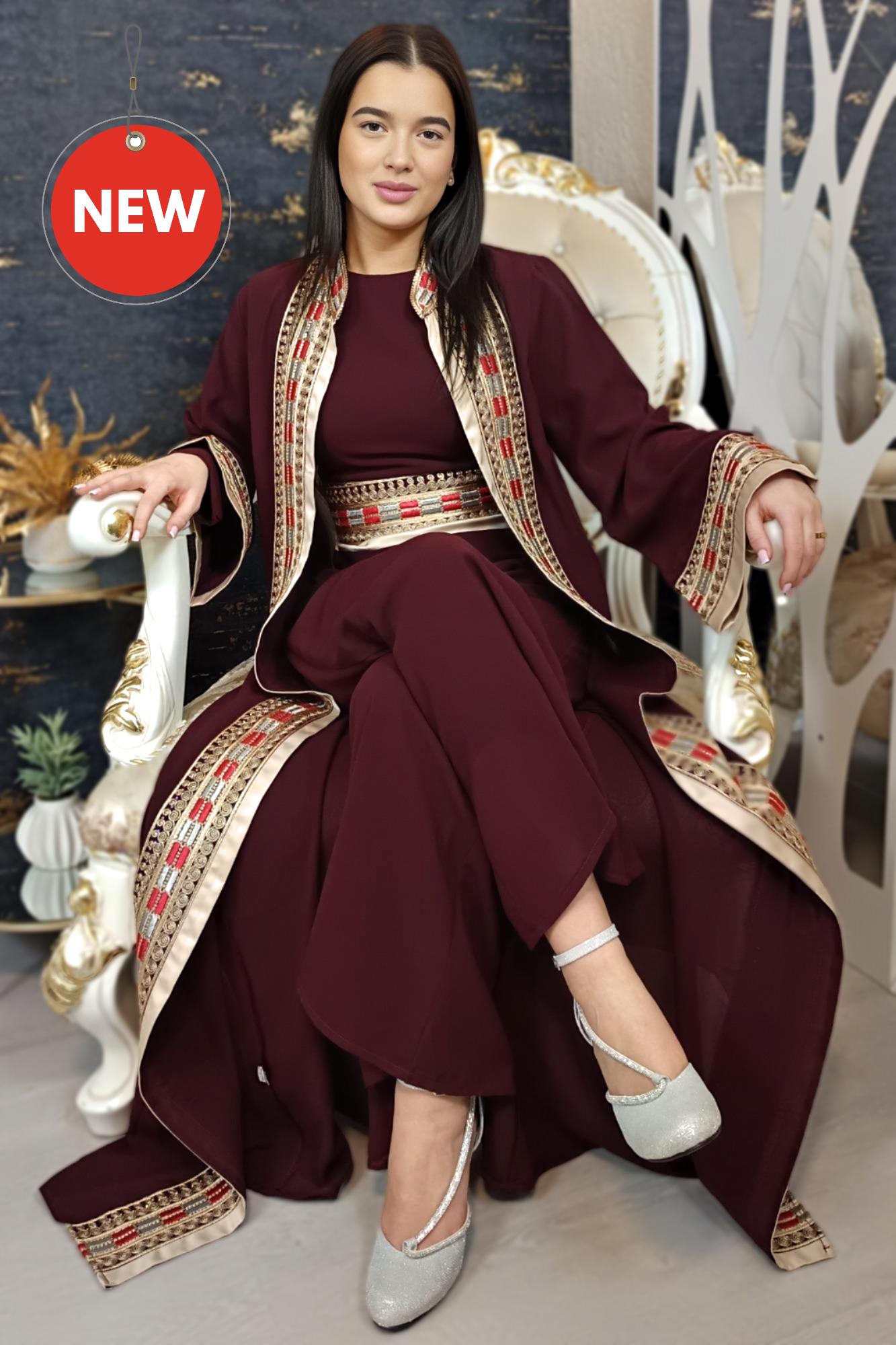 Luxury Jumpsuit for Women | Dubai Kaftan | (O-S-WR) | Kaftan Women | Takeshita | Jumpsuit | Moroccan Outfit | Modern Abaya | Kaftan Style