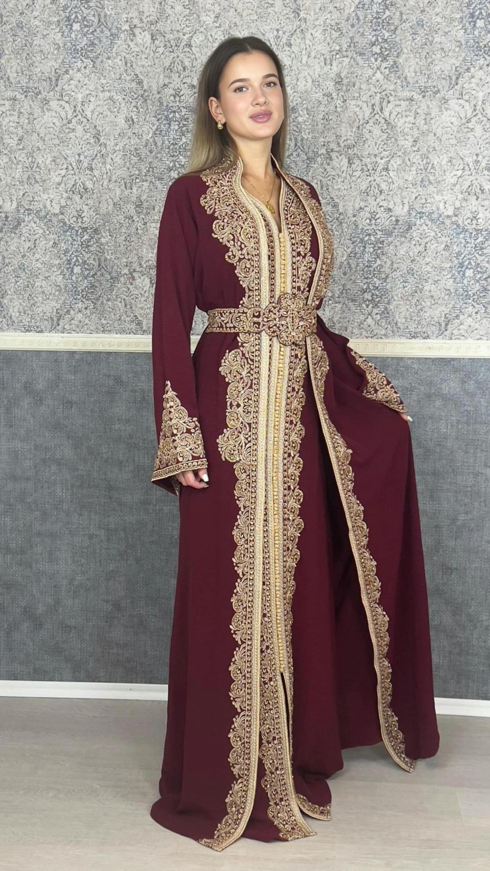 Bestickter Kaftan Kaftan Frauen Kaftan abaya Abenkleid Hochzeit bestickter-kaftan-kaftan-frauen-kaftan-abaya-abenkleid-hochzeit