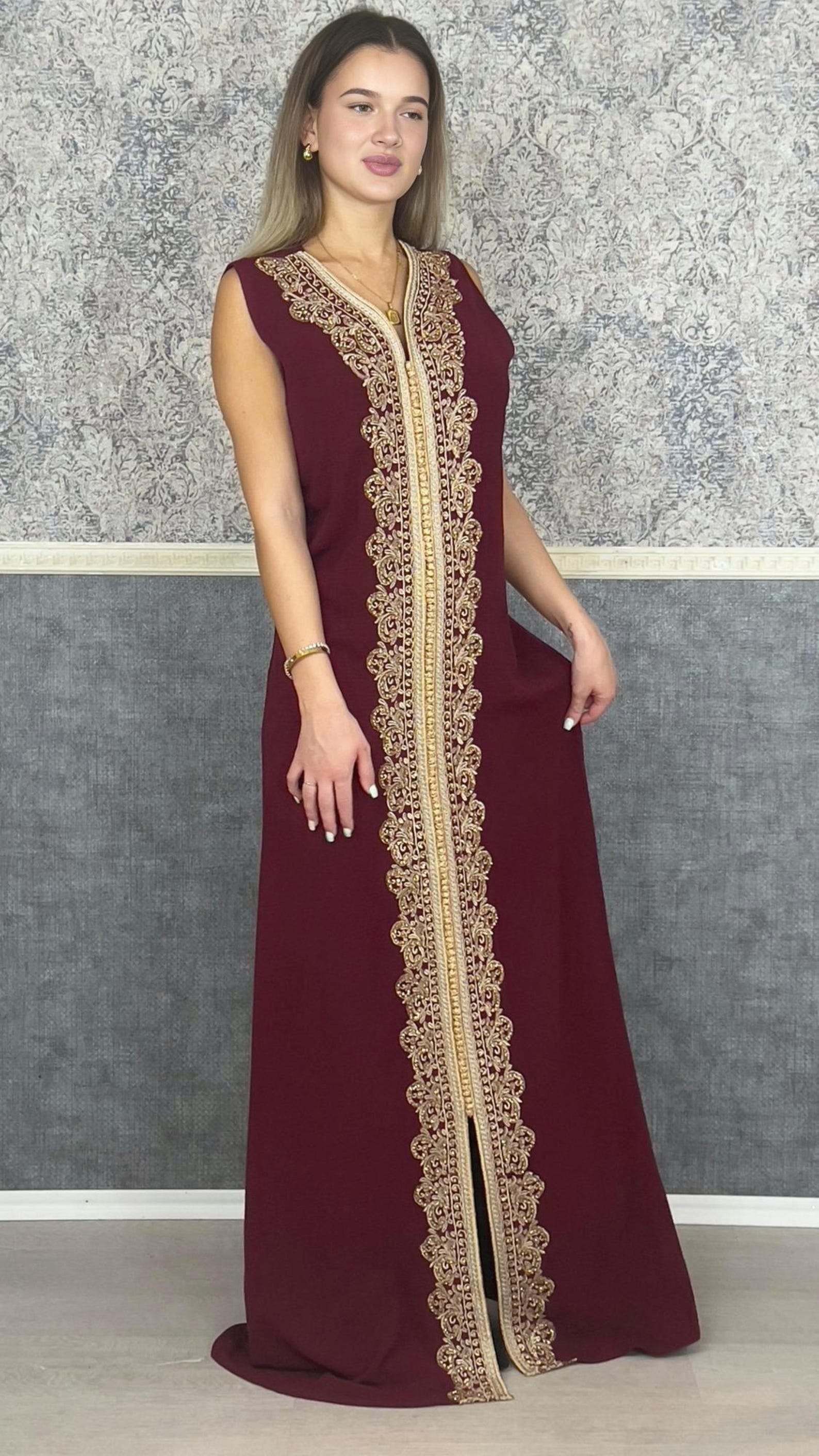 Bestickter Kaftan Kaftan Frauen Kaftan abaya Abenkleid Hochzeit bestickter-kaftan-kaftan-frauen-kaftan-abaya-abenkleid-hochzeit