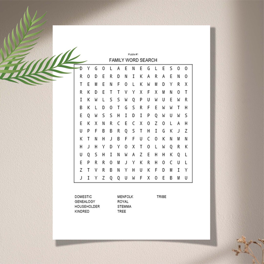 Large Print Family Word Search Puzzles for Kids & Adults / KDP Interior ...