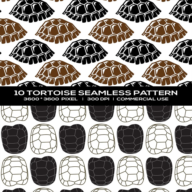 Tortoise Paper Outline Shell Tortoise Seamless Digital Paper, Scrapbook Backgrounds (digital ...