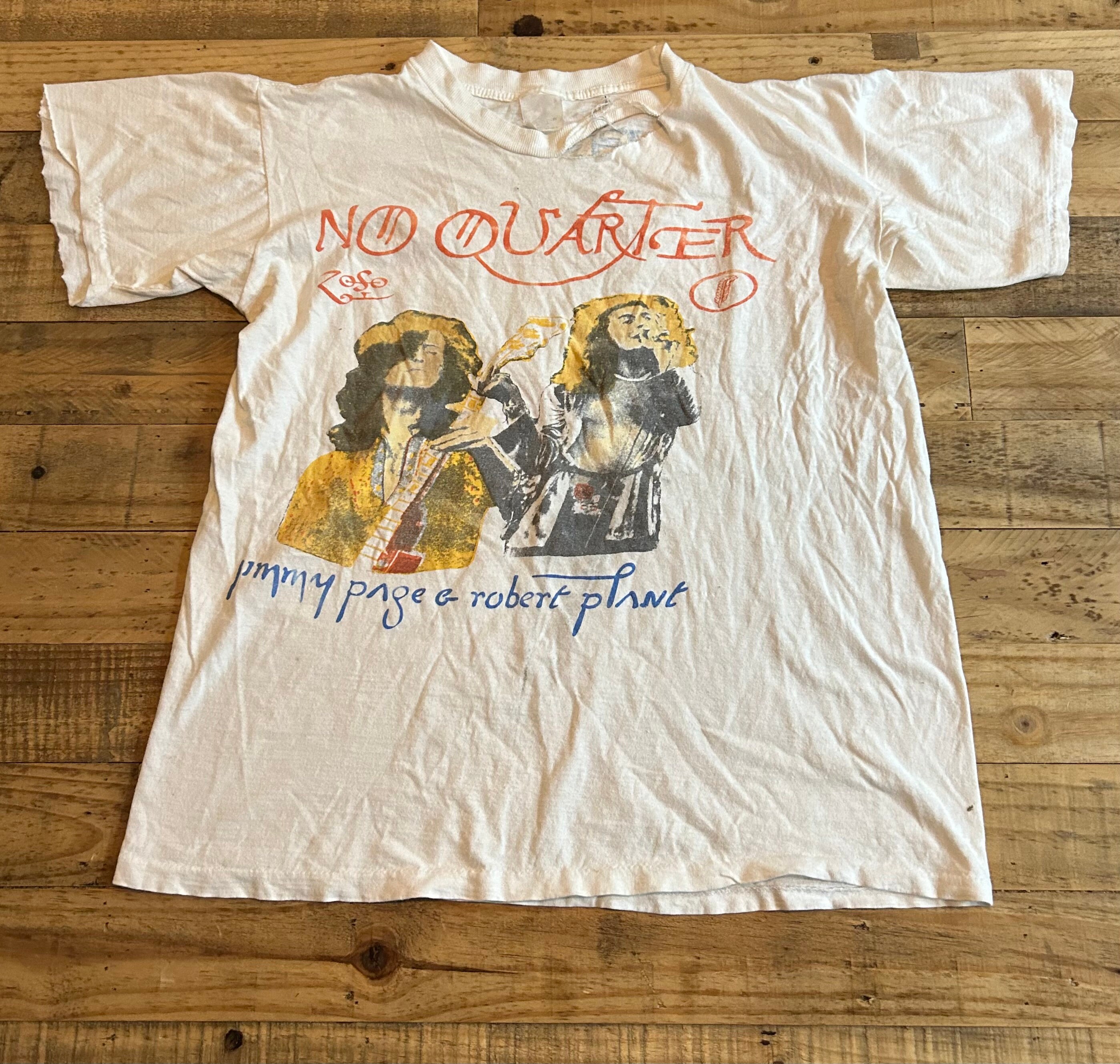 led zeppelin NO QUARTER フォト写真Tシャツ 90s