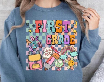 Hello First Grade Shirt: Teacher or Student Tee