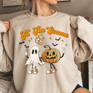 Is The Season Halloween Sweatshirt,Halloween Sweatshirt,Spooky Season,Coffee Shirt,Halloween Design Shirts,Halloween Gift,Halloween Matching