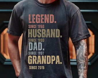 Personalized Legend Husband Dad Grandpa Shirt, Apparel For Grandpa, Best Shirt For Papa, Father's Day Gift, Birthday Gift, Gift For Papa
