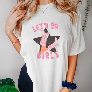 Let&#39;s Go Girls Shirt, Rodeo Graphic Tee, Young Cowgirl Tshirt, Children&#39;s Western Shirt, Howdy Cowgirl Shirt, Country Girl Sweatshirt