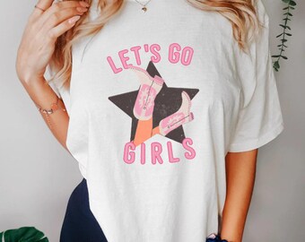 Let's Go Girls Rodeo Graphic Tee - Western Cowgirl Shirt