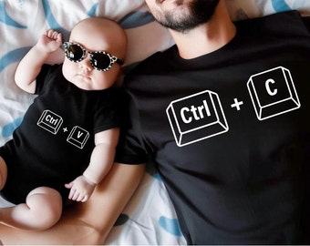 Copy Paste Shirt, Matching Shirts, Ctrl C Shirt, Ctrl V Shirt, Family Shirts, Fathers Day Shirt, Fathers Day Gift, Father Son Shirts, Gifts