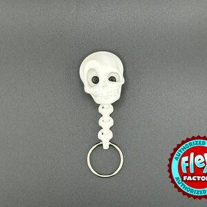Spooky Skull Keychain