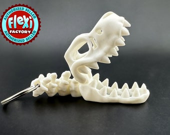 Articulating T-Rex Skeleton Keychain