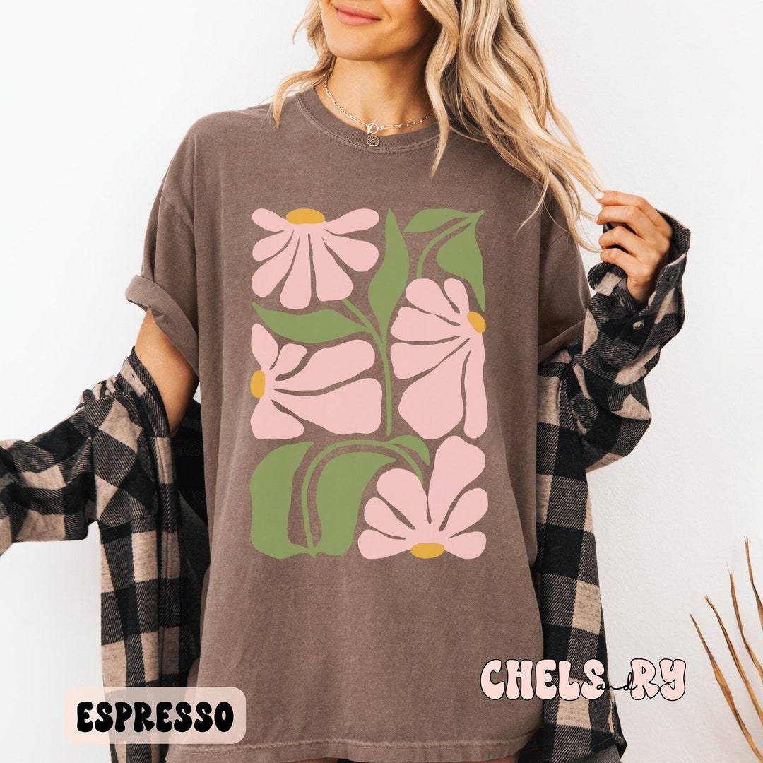 T-shirt dress - SASSY IRIS retro - Bold iris flower print main image 1