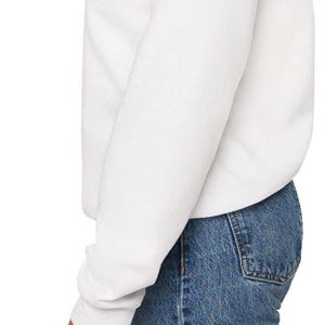 Jerusalem Cross Sweatshirt Christian Mom Faith Pullover Bible Verse Inspired Clothing Religious Sweater Casual Church Wear Cream Minimal image 8