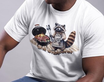 Grill Whisperer Raccoon T-Shirt: Funny Christian BBQ Comfort Colors Tee