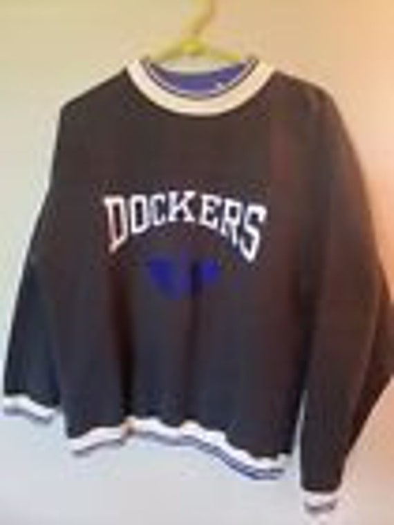 Vintage 90s Era Y2k Dockers Logo Sweatshirt Women… - image 2