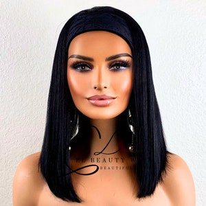 Bryn - 12&quot; Human Hair Blend Headband WIG
