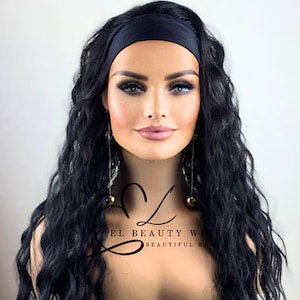 Rosemary - 24&quot; Human Hair Blend Headband WIG