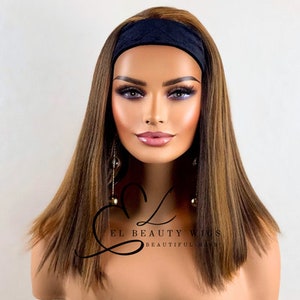 Iliana - 12&quot; Human Hair Blend Headband WIG