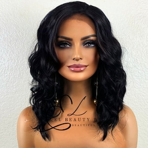 Alessia - 14&quot; Human Hair Blend Lace Front WIG