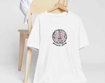 Game Day - Leopard Print Baseball/Softball - Unisex Style Jersey Short Sleeve Tee
