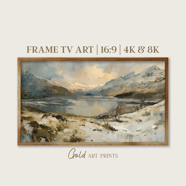 Samsung Frame TV Art Download Majestic Mountain Lake Digital Art Samsung Frame TV, Scenic Alpine Landscape Digital Download 4K 8K | gap24046