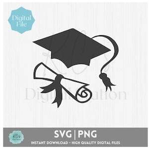 Abschlusskappe SVG, Abschlusskappe und Diplom, Schulabschluss svg, Kindergarten Abschluss svg, grad png, Schulabschlusskappe png, Klasse von 2024