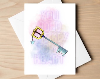 Kingdom Hearts Valentine Card | Gamer Love Card