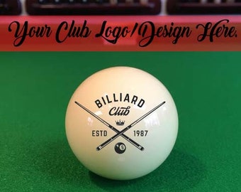 Personalized Pool Cue ball | Billiards Ball Engraved Ball Gift for dad Pool Shark Gift For Son Your own design Gift valentine's day Gift ||