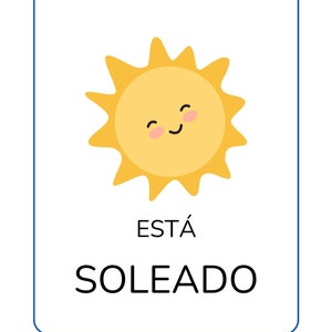 Flashcards météo en espagnol / Clima en espagnol