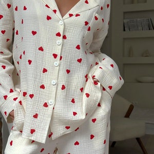 Valentine's Day Men's and Big Men's Heart Print Sleep Pants 