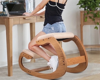 Office Chair, Desk Chair, Desk Stool, Saddle Stool, Saddle Chair, Ergonomic Chair, Office Stool, Modern Wood Chair, Ergonomic Stool, Back