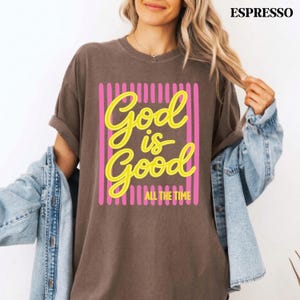 Christian inspirational shirt for casual church outfits.