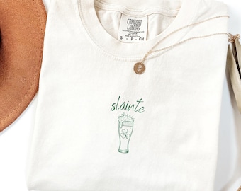 Sláinte Guinness Comfort Colors Shirt: Irish St. Patrick's Day Tee