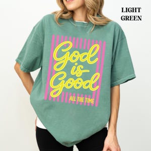 Youth group church t-shirt with God Is Good design.