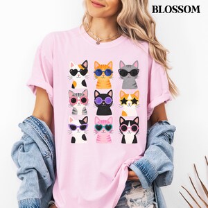 Funny kitty tee with colorful cat artwork for animal lovers.