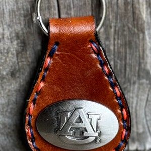 Auburn Leather Keyring