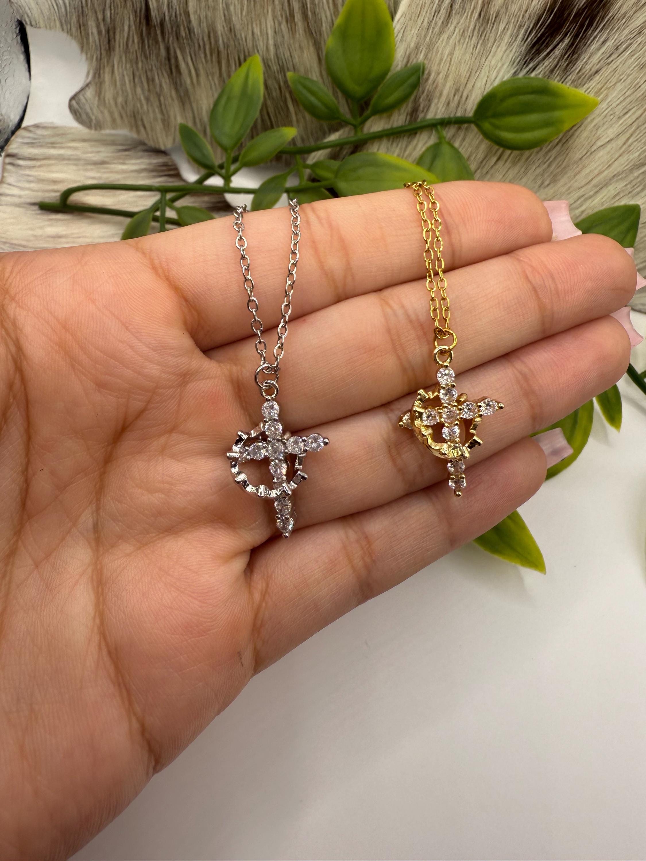 Rose Gold Turquoise Cross - Etsy