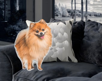 Shaped Pillow "Zwergspitz Pomeranian"