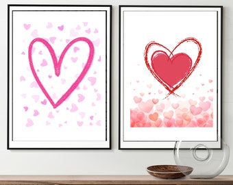 valentines day wall art, pink wall art, valentine art, gift for him,boyfriend valentine, home decor wall art,valentine,