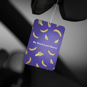 Banana Car Air Freshener | Black Ice, New Car, Pine Scents image 4