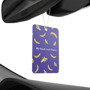 Banana Car Air Freshener | Black Ice, New Car, Pine Scents image 2