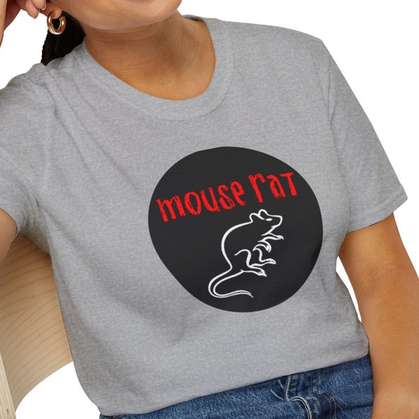 Mouse Rat Band Tee - Parks and Rec Logo for True Pawnee Rockstars! TV gift Andy Dwyer Chris Pratt tshirt tee Unisex Softstyle T-Shirt