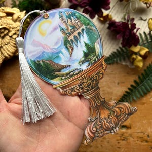 Fantasy Castle Snowglobe Bookmark