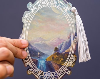 Marque-page en aluminium du val enchanté : collection Portals to Realms