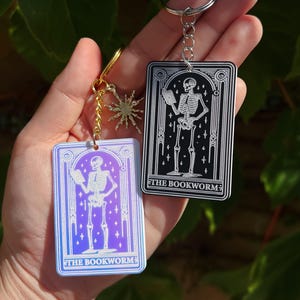 Die Leseratte Tarot Karte Schlüsselanhänger