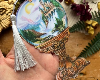 Fantasy Castle Snowglobe Bookmark